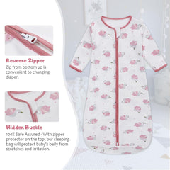 Miracle Baby safety zipper and snap design protects baby during diaper changes