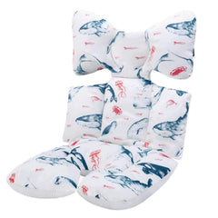 Miracle Baby Seaworld stroller cushion top view for all-day comfort.