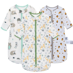 Miracle Baby sleep bag owl pattern front, soft cotton comfort for naps