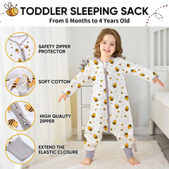 Miracle Baby Sleep Sack with Feet has elastic foot closure for secure movement.