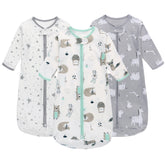 Miracle Baby sleep sack long sleeve 3-pack front view shows soft cotton fabric.