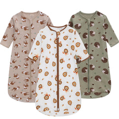 Miracle Baby sleep sack with lion pattern, soft cotton for gentle nights.