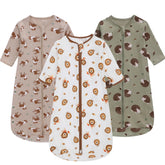 Miracle Baby sleep sack with lion pattern—soft 100% cotton for cozy nights