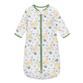 Miracle Baby Sleep Sack long sleeve closeup shows soft cotton for gentle skin comfort.