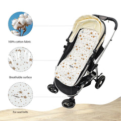 Miracle Baby reversible design seat liner offers two looks for stroller use.