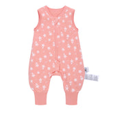 Miracle Baby Starfish sleep sack front view emphasizes cozy 100% cotton fabric.