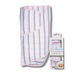 Miracle Blanket swaddle wrap close-up of soft fabric for newborn comfort.