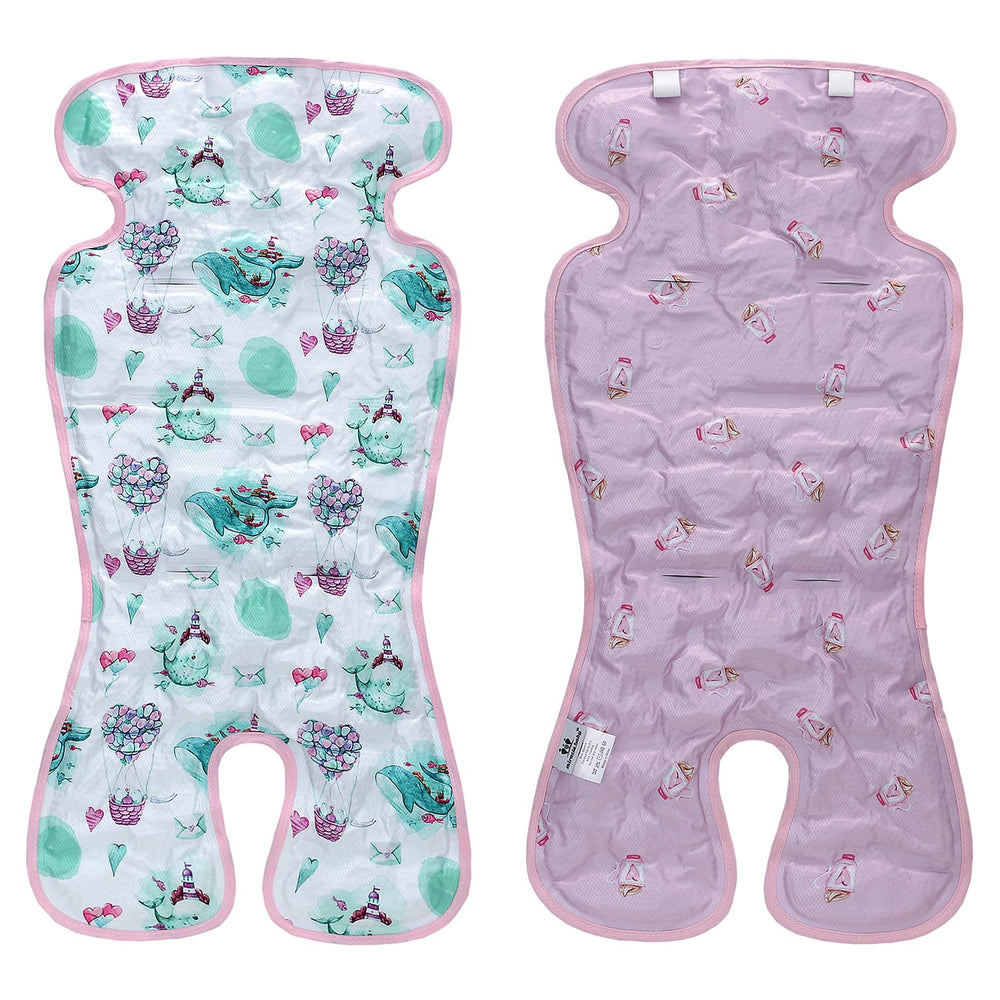 Miracle Baby gel pad top view with dual-sided cooling for car seat use
