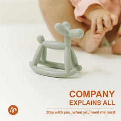 MIRALOOP teether offers eight textured spots for diverse mouth exploration.