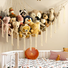 Mirolam stuffed animal hammock wall mount kit for quick, secure installation.