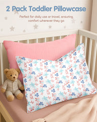 Miss Adola envelope-closure pillowcase, safe no-zip design for toddler bedtime