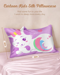 Miss Adola pillowcase reveals hidden zipper for easy removal and cleaning.