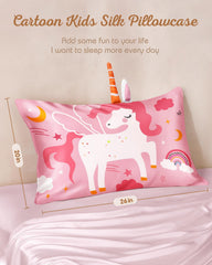 Miss Adola soft breathable silk pillowcase keeps kids cool and comfy