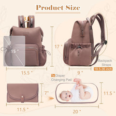 Miss Fong diaper bag backpack neoprene material feel—soft yet durable for daily trips.