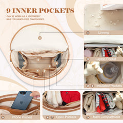 16 pocket layout of Miss Fong diaper bag for organized baby gear