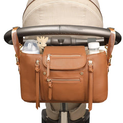 Miss Fong stroller organizer front pocket keeps essentials within easy reach