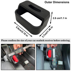 MISSEIAR in-use buckle guard shown fitted on a car seat buckle