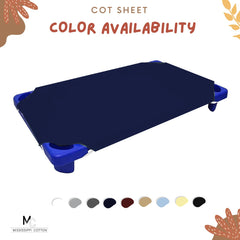Mississippi Cotton machine washable cot sheet 22x52 dries quickly