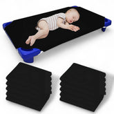 Mississippi Cotton navy blue pack 12 cot sheets fit 22x52 for daycare use