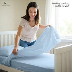 Mississippi Cotton pillowcase with envelope closure offers easy on/off and secure fit.