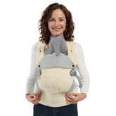 MISSWISDOM baby carrier shoulder-strap design offers comfortable, all-day wear.