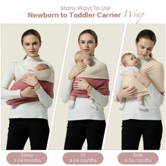 MISSWISDOM wrap enables breastfeeding without extra gear.