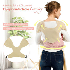 MISSWISDOM carrier with adjustable shoulder straps for all-day comfort