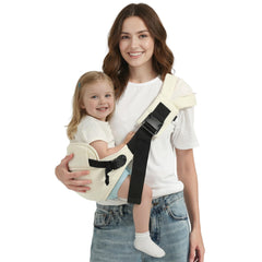 MISSWISDOM Toddler Sling with shoulder-strap extended reduces strain during long wear.
