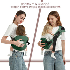 MISSWISDOM sling highlighting easy on-and-off single-shoulder design