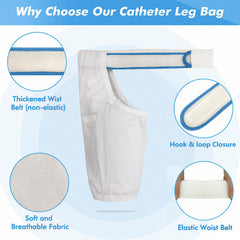 Mistuki leg bag holder with two hook-and-loop openings for easy access.