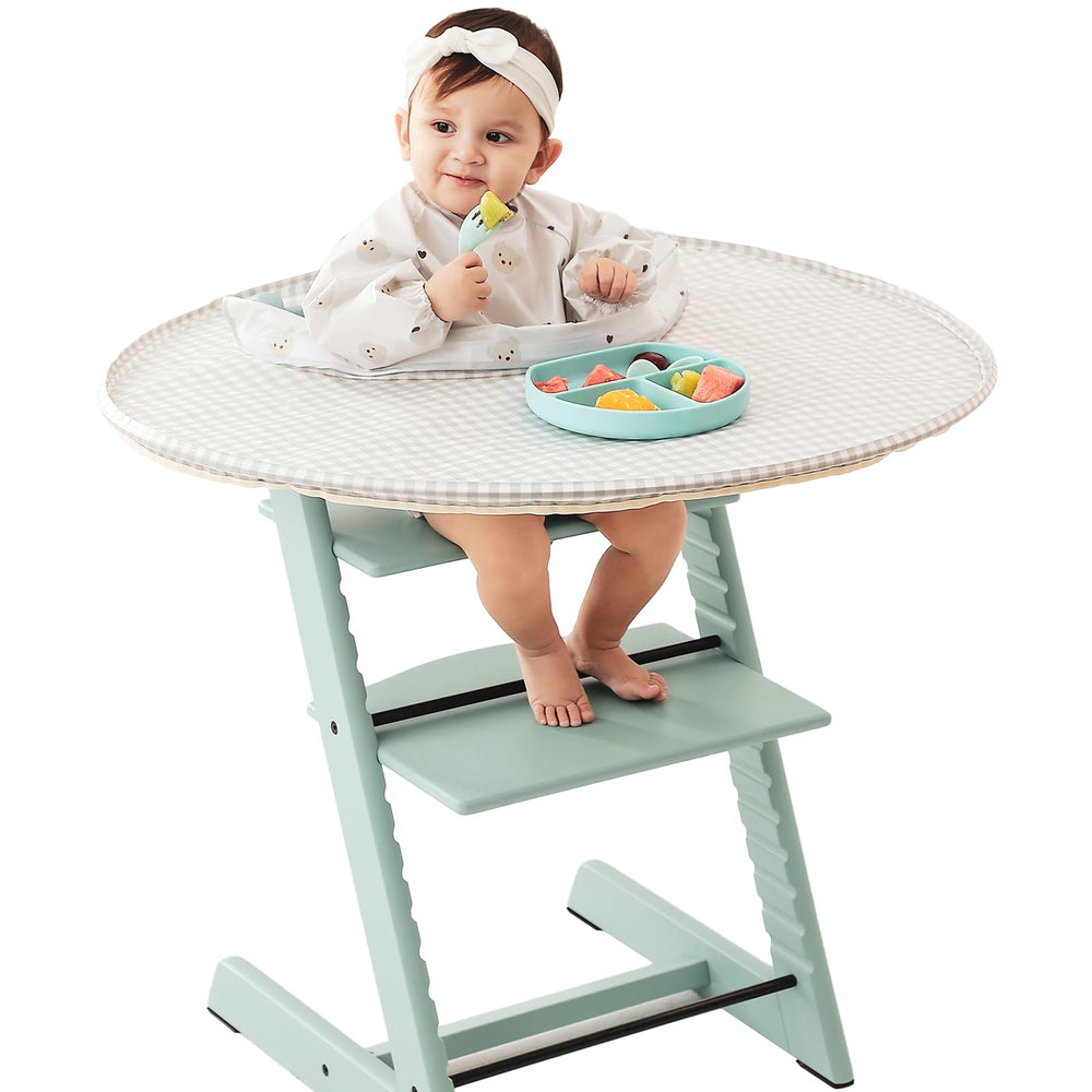 MITCHENIFY food catcher on Stokke Tripp Trapp catching fallen crumbs for less mess