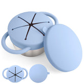 Mity rain 1-pack stainless steel snack base keeps snacks secure during travel.