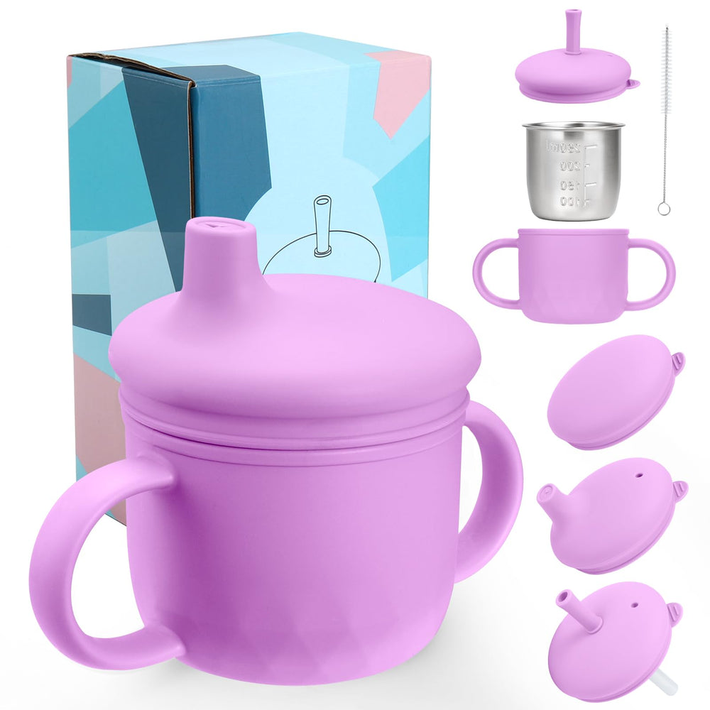 Mity Rain 3-in-1 spill-proof lid on stainless cup enables mess-free sips on the go