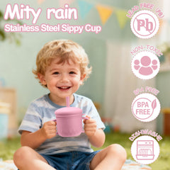 Mity Rain stainless steel body showcases durability and a comfortable grip.
