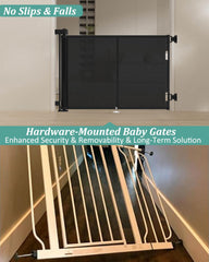 Miumoon retractable gate fiber bar detail highlights reinforced stability