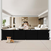 Miumoon retractable gate top view, reinforced design for stability.