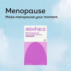 Mixhers Menopause ingredients display maca root for potential energy support
