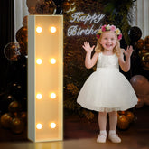 Mixifox 3FT marquee I letter with LED glow for warm, romantic photo backdrops