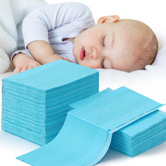Mixweer baby changing pad blue, 18x13 inches, keeps moisture away from baby's skin.