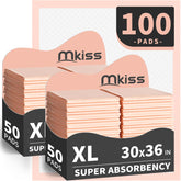 MKISS bed pad showing a super absorbent core for quick moisture containment