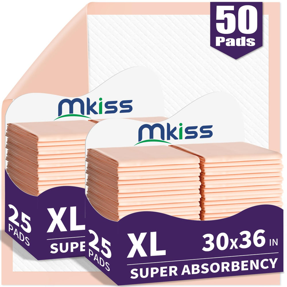 MKISS disposable bed pad pack of 50 protects beds and furniture