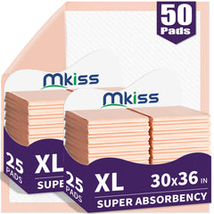 MKISS disposable bed pad pack of 50 protects beds and furniture