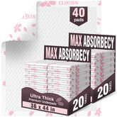 MKISS heavy duty underpads with super absorption core for quick dryness.