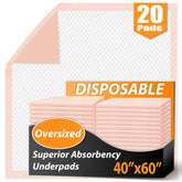 MKISS oversized bed pad 40x60 provides broad mattress coverage against spills.