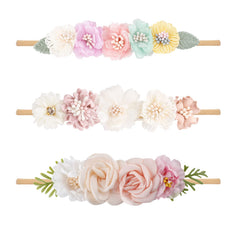 mligril baby girl headbands with floral bows for stylish everyday wear