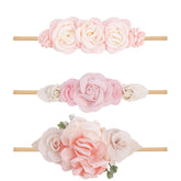 mligril baby headbands with floral bows add charming style for photo moments