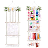 mligril headband holder with flower bows keeps accessories neatly displayed and easy to access