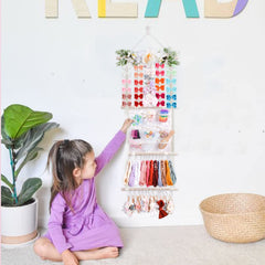 mligril wall-hanging nursery decor adds a stylish, organized touch to the room