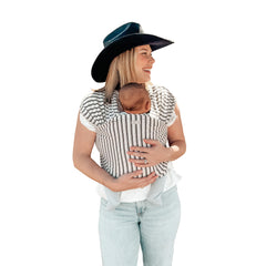 Moby Classic Wrap closeup showing soft cotton fabric for gentle bonding.