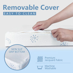 Mochen Pack and Play Mattress Pad removable cover enables easy machine washing.